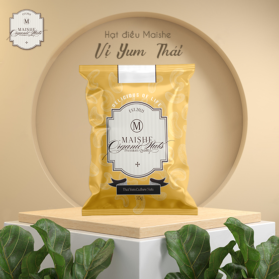 Hạt điều Maishe vị Yum Thái gói 25gr